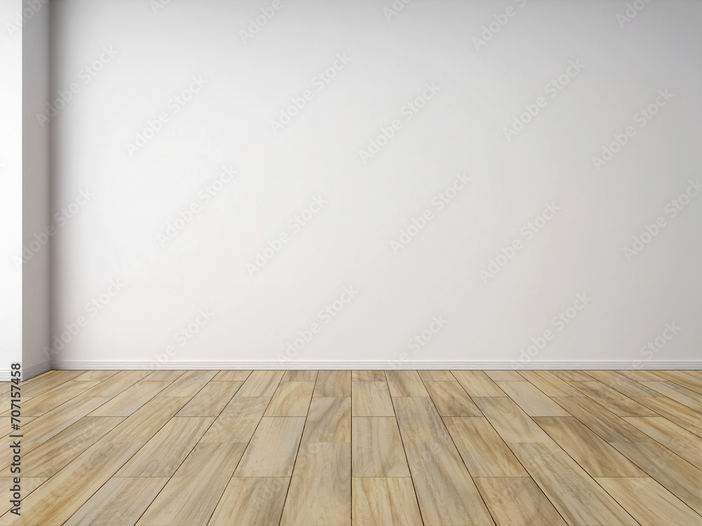 empty room with wooden floor