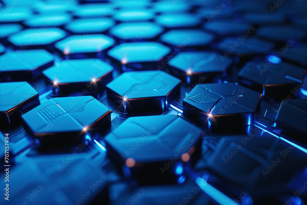 Abstract background with hexagons Abstract background with hexagons
