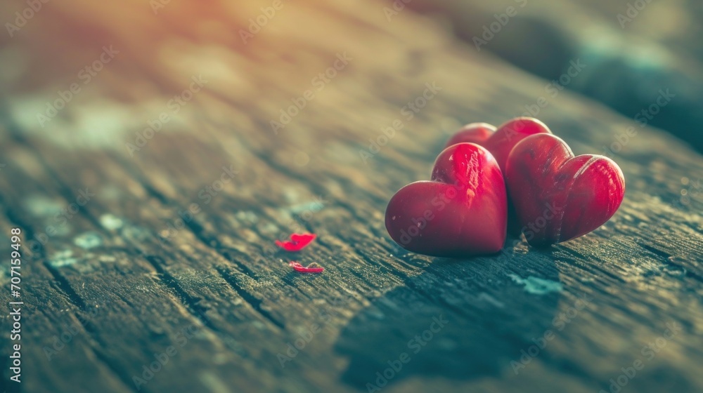 Fototapeta premium background with hearts for lovers.