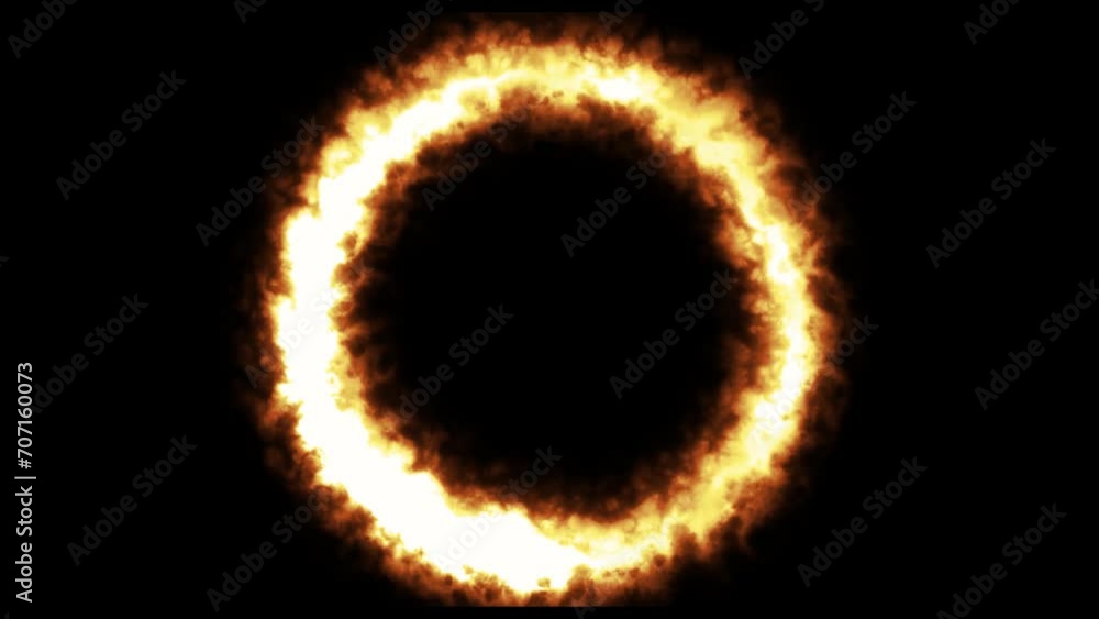Fire Torch circle animation with black and white alpha transparent background. Ring of Fire circus element Fire Torch circle animation with black and white alpha transparent background. Ring of Fire circus element