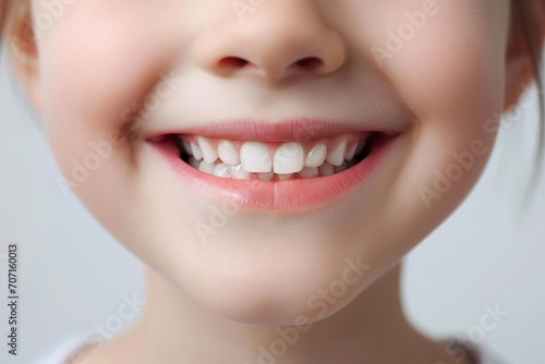 Precise Little Smiles  Capturing the Flawless Teeth of a Kid in Dental Excellence