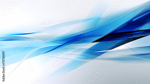 White and blue abstract background with lines and slashes giving off a futuristic concept 