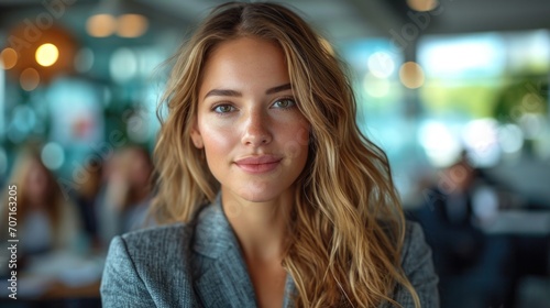 Wallpaper Mural Professional female marketer presenting in a conference room, highlighting communication and strategy. Torontodigital.ca