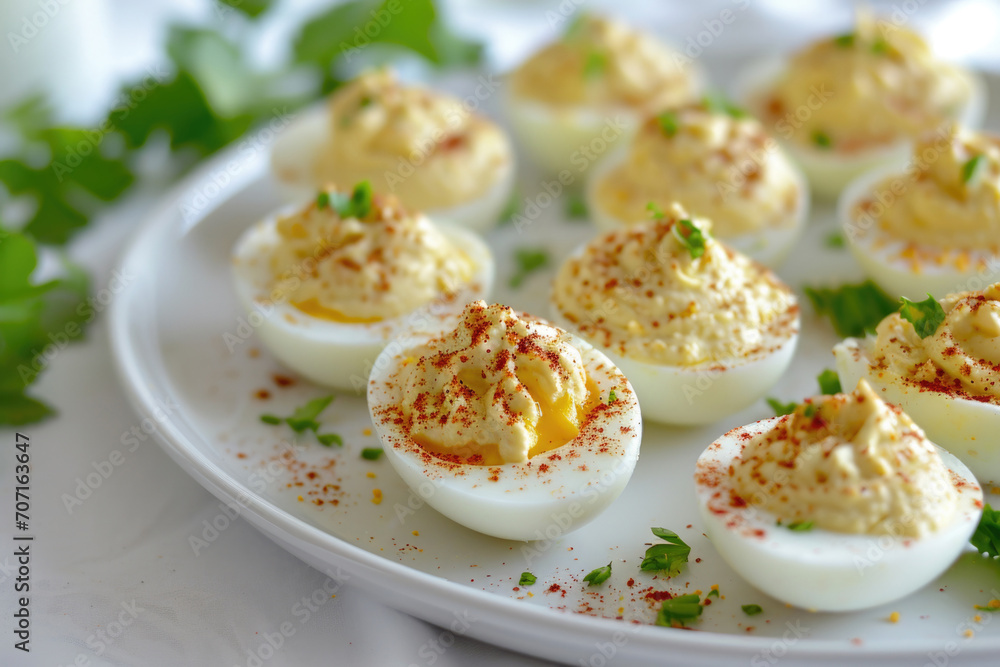 Plated Deviled Eggs: Delicious And Devilish Treat Plated Deviled Eggs: Delicious And Devilish Treat