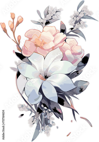Elegant Watercolor Blossoms