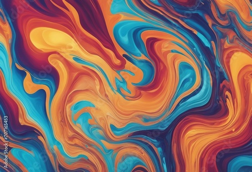 Abstract marbled acrylic paint ink painted waves painting texture colorful background banner Bold co