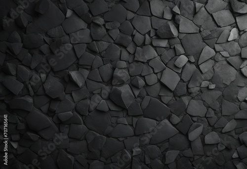 Black stone concrete texture background anthracite panorama banner long