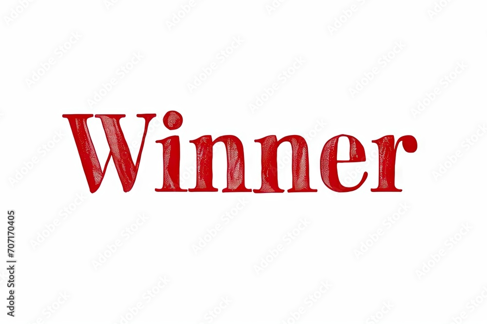 Fototapeta premium Victory vibes. Retro style winner banner design with eye catching burst elements playful typography and vintage aesthetic ideal for celebrating success achievements and winning moments in games