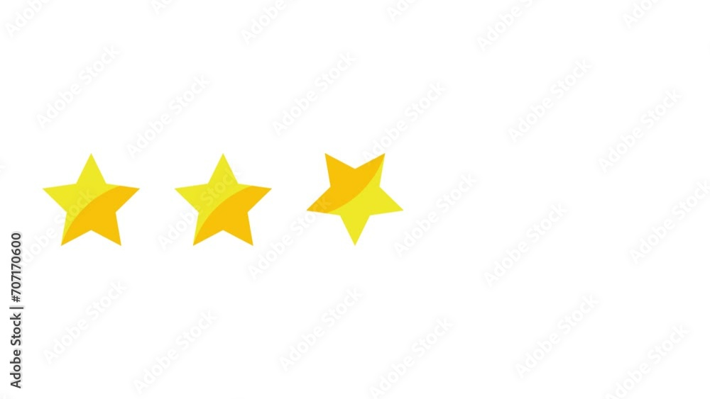 Rating Five Stars. Motion Graphics. Transparent Background Rating Five Stars. Motion Graphics. Transparent Background