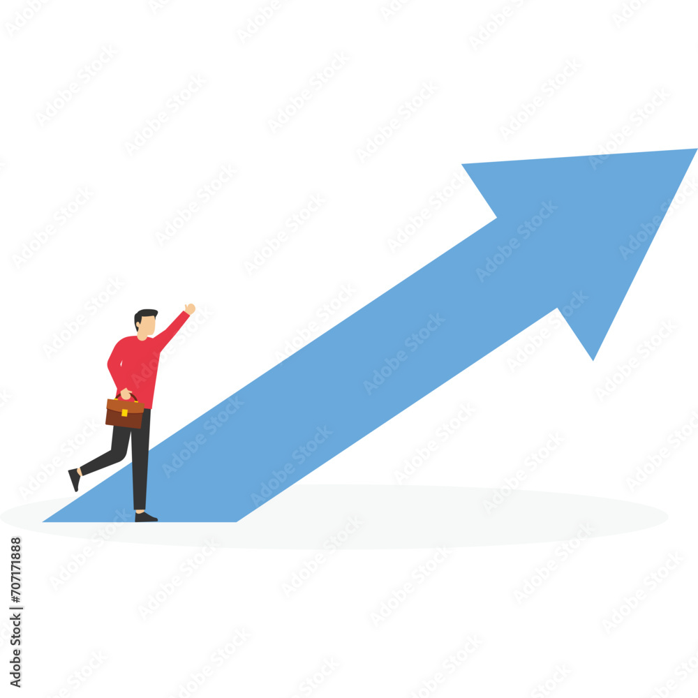 Businessman pointing direction for success. Manager Confidence. Leadership, leads to success or business vision concept. Businessman pointing forward and standing beside up arrow
Businessman pointing direction for success. Manager Confidence. Leadership, leads to success or business vision concept. Businessman pointing forward and standing beside up arrow