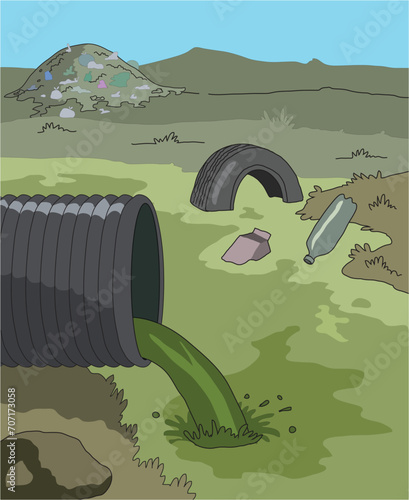 Emission of harmful chemicals from the pipes