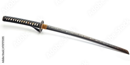 close up of an sword katana