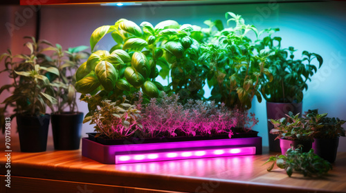 Crisp and Vibrant: LED Herbs Inside Your Space