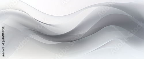 Abstract grey background poster with dynamic waves.
