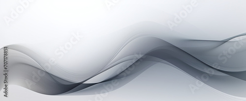 Abstract grey background poster with dynamic waves.