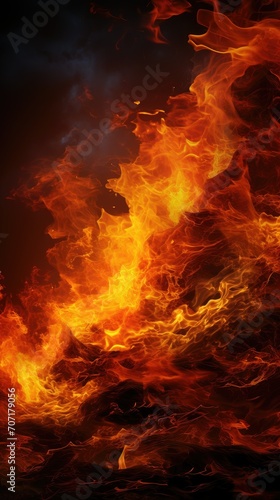Banner on fire._Black_banner with flames. Fire Flam uhd wallpaper