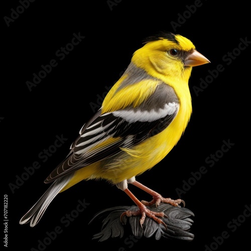 American Goldfinch Isolated in Digital Illustration © Sandris_ua