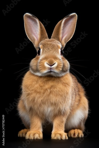 Angry Brown Rabbit snarls in Isolation © Sandris_ua