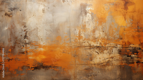 A rusty orange abstract background with rugged textures and industrial aesthetics.