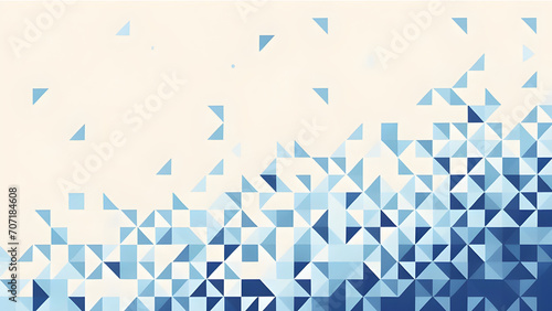 abstract blue and white triangles and lines background