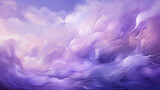 A tranquil lavender background with wisps of silver clouds