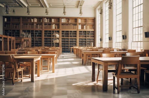 The interior of a library