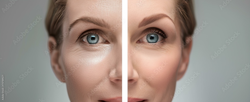 a photo promoting the benefits of regular facials for skin rejuvenation. generative AI - obrazy, fototapety, plakaty 