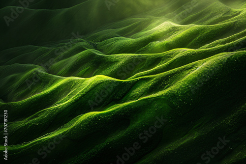 Abstract green landscape wallpaper