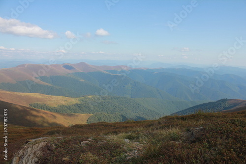 view of the mountains