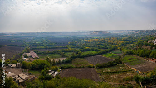 Fotografie Panoramic view of Hevsel Gardens