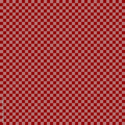 Red Checkerboard Weave Pattern - Tile