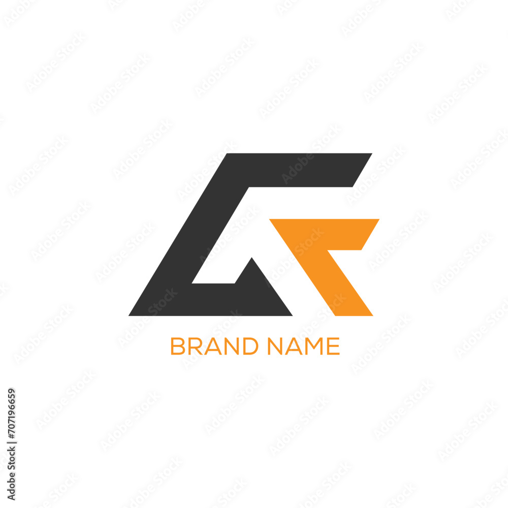 Vector A B Logo. AB Letter Logo Design with Black and Orange Color. Vector A B Logo. AB Letter Logo Design with Black and Orange Color.