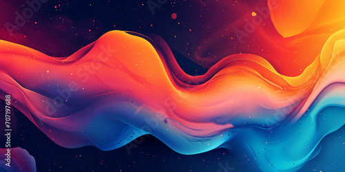 Vibrant Abstract Wave Pattern Background for Creative Design Projects