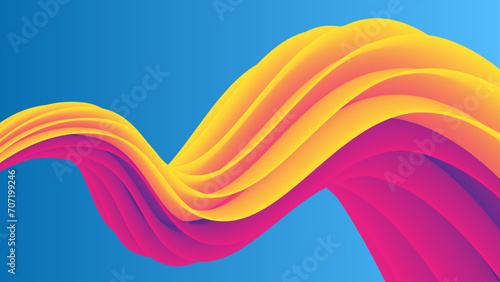 Abstract Fluid Ribbon Lines 2