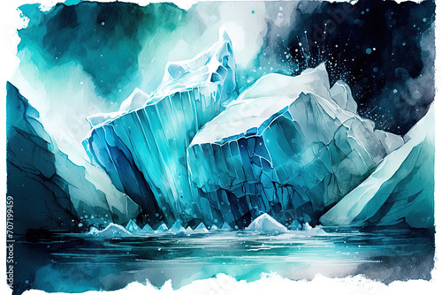 iceberg in winter