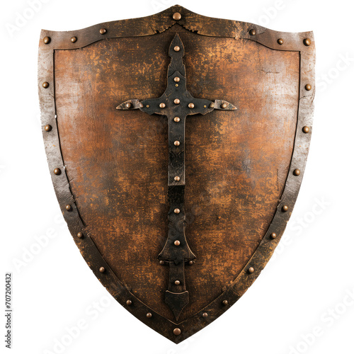 Protective shield, cut out - stock png.