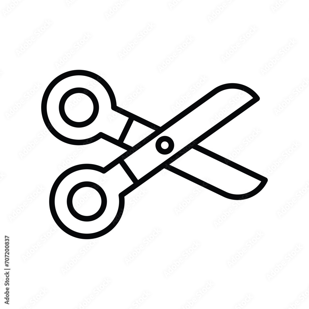 scissor icon with white background vector stock illustration scissor icon with white background vector stock illustration