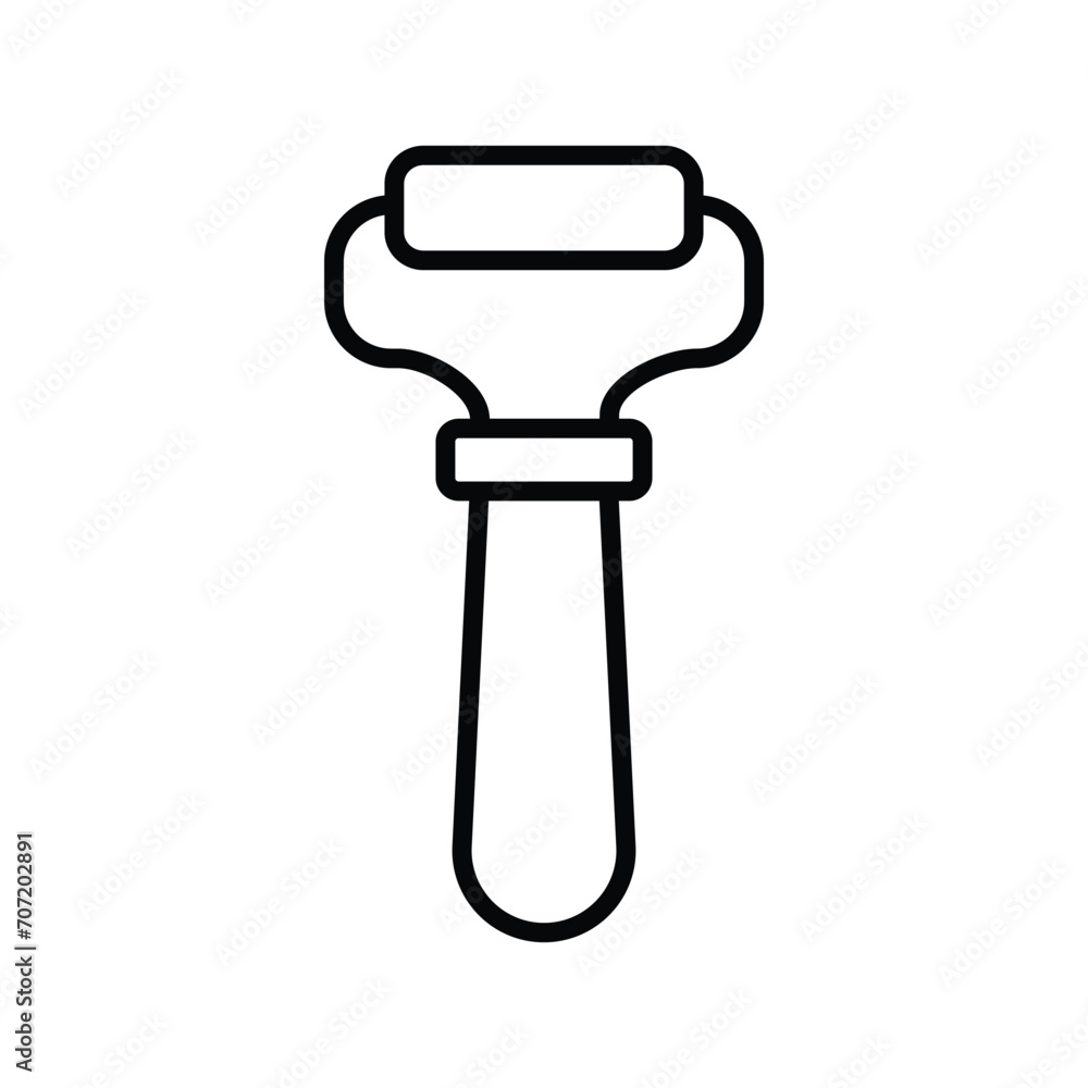 face roller icon with white background vector stock illustration face roller icon with white background vector stock illustration