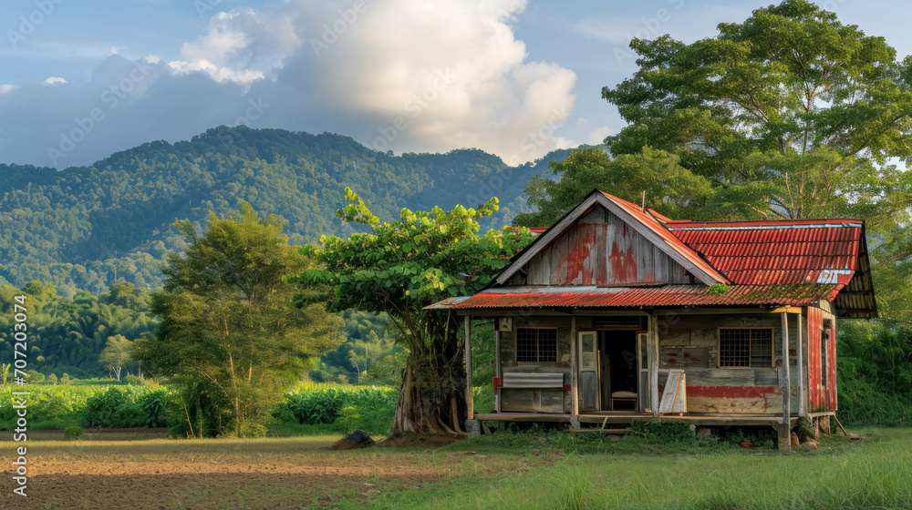 Small house in rural Thailand Small house in rural Thailand