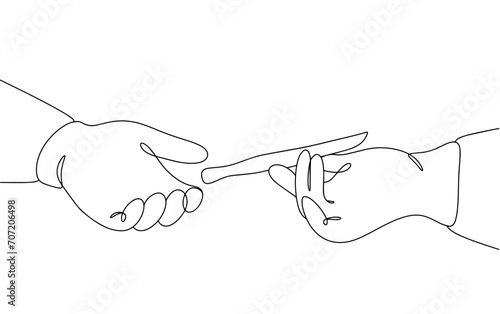 Hands. Scalpel. Tool feed. Surgeon. Operating room nurse