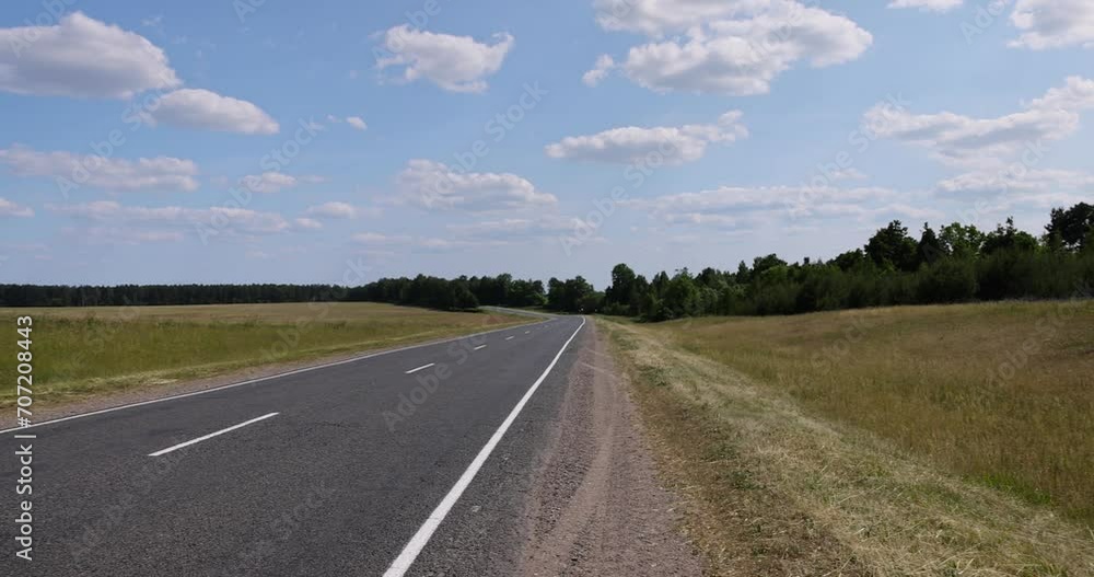 paved road with trees in the forest in sunny weather, trees along the paved road for cars paved road with trees in the forest in sunny weather, trees along the paved road for cars