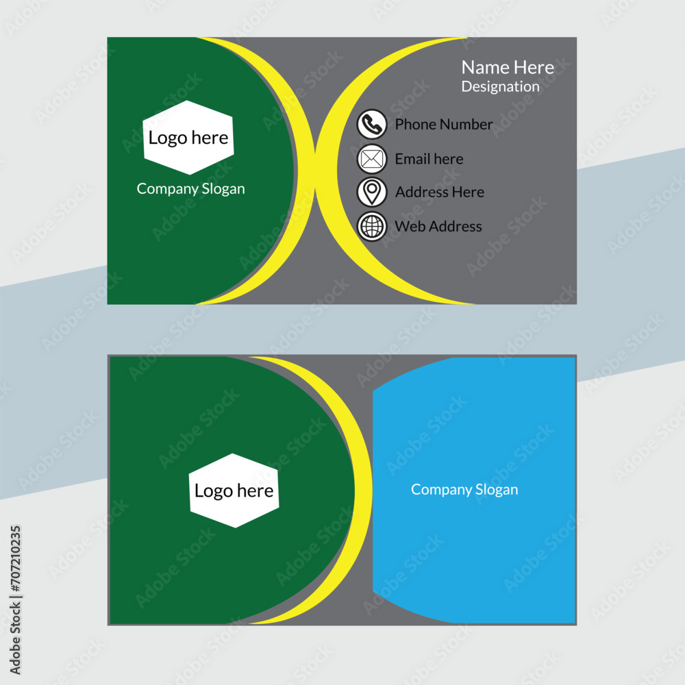 New business card template design print ready New business card template design print ready