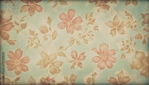 shabby faded old paper wallpaper - retro vintage