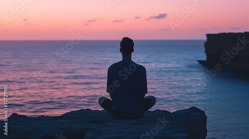 Uma pessoa praticando mindfulness em um ambiente ao ar livre enfatizando a conexão entre a natureza mindfulness e bem-estar mental.