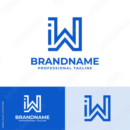 Letter WI Modern Logo, suitable for business with WI or IW initials