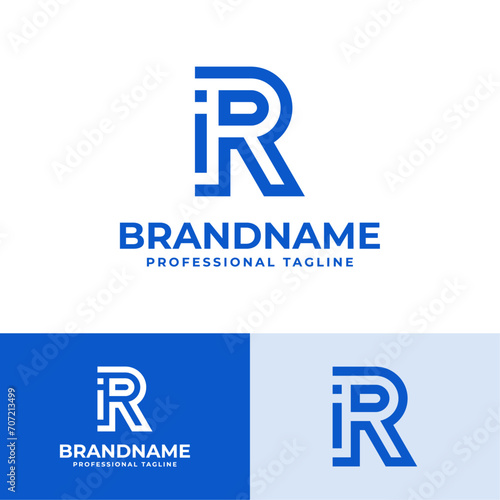 Letter RI Modern Logo, suitable for business with RI or IR initials