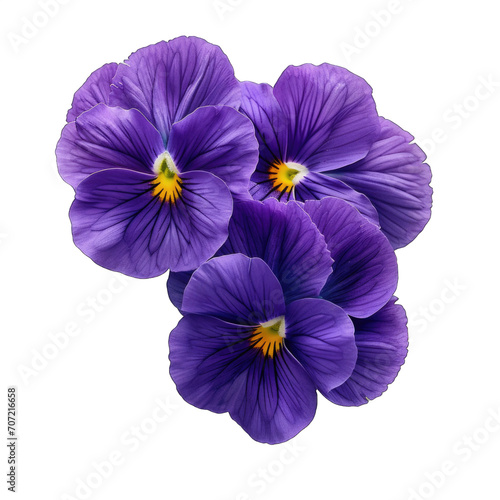 Violets isolated on transparent background © Olezhan