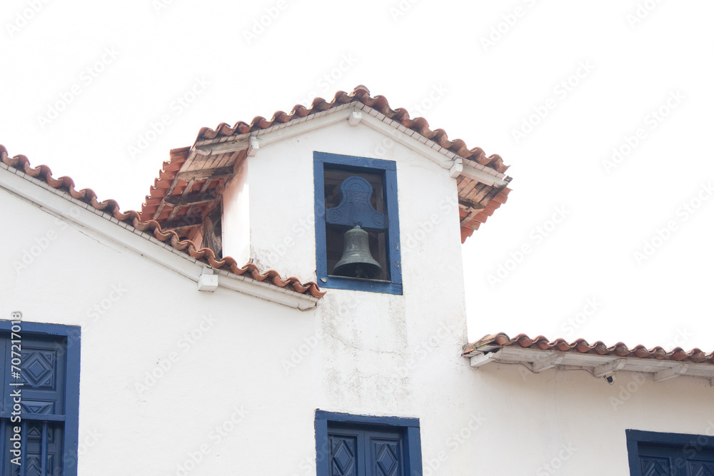 Historic church bell in Embu das artes