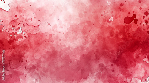 Watercolor red background with halftone effects. Red background.