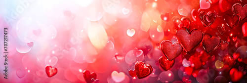 Rote Herzen zum Valentinstag. Liebe und Partnerschaft. photo
